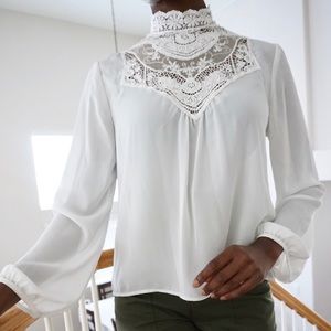 Victorian Neckline Blouse